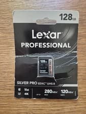 Image of Lexar Professional 128GB SDXC UHS-II U3 V60 Silver Pro R: 280MB/s W: 120MB/s