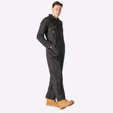 Image of Dickies Redhawk Mens Safety Workwear Smart Coverall Boiler Suit Black