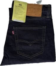 Image of Levi's Men's 514 Regular Straight W32 L32 Throughout Stretch Dark Blue Jeans