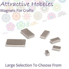 Image of Super Strong Magnets N52 Neodymium Blocks Various Sizes 6-20mm Small Craft Neo