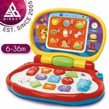 Image of VTech Baby's Laptop For Pre-school Kids│Learn Animals Shapes & Music│6months+