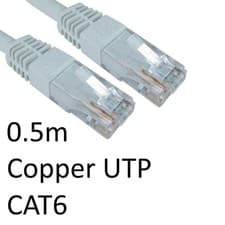 Image of RJ45 (M) to RJ45 (M) CAT6 0.5m White OEM Moulded Boot Copper UTP Network Cable