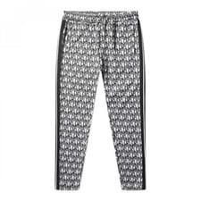 Image of 883 Police Men's Bivio Black Printed Track Pants