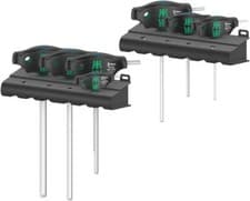 Image of Wera 7 Piece Metric 454/7 HF Set 1 T-Handle Hold Function Hex Key Set, 023450