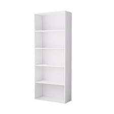 Image of 5 Tier Bookcase with Shelving Unit for Storage Bookshelf Living Room Office