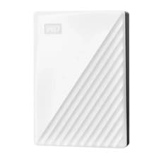 Image of WD My Passport 5TB Portable External HDD - USB 3.2, White, Password Protection