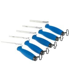 Image of Toolty Stainless Steel Pointing Trowel 6-14mm - Rubber Handle DIY