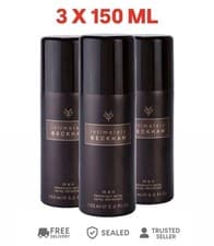 Image of 3 x David Beckham Intimately Men Deodorant Spray 150 ml – New & Sealed