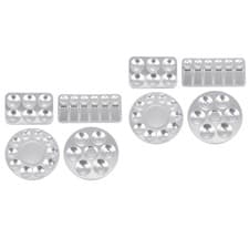 Image of 8 Pcs Aluminium Paint Trays Sturdy Pigment Tray Professional Artist
