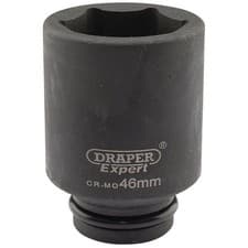Image of Draper 1x Expert 46mm 3/4" Square Drive Hi-Torq Point Deep Impact Socket Tool