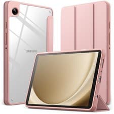 Image of JETech Case for Samsung Galaxy Tab A9 8.7-Inch, Clear Transparent (Rose Gold)