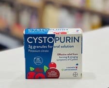 Image of Cystopurin Cystitis Relief 6 Sachets - CRANBERRY FLAVOUR - low-sodium based