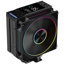 Image of PowerCool Typhoon CPU Cooler Black ARGB LED Temperature Display For AMD / Intel