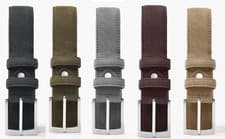 Image of Dan John Men's Casual Suede Belt in Green, Brown All Sizes Italian Design