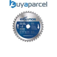 Image of Evolution M185TCT-40MS Mild Steel Cutting Mitre Saw Blade 185 x 20mm x 40T