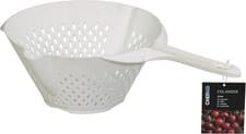 Image of 23cm Plastic Colander with Dual Pouring Lips and Handle, Lightweight, Durable