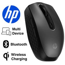 Image of HP 695 Wireless Bluetooth Mouse Multi-Device USB-C & Qi Charging Programmable