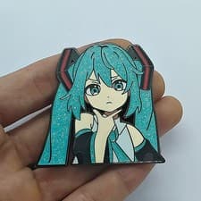 Image of Hatsune Miku Hard Enamel Pins Virtual Idol Singer Music Cartoon Brooch Clothes B