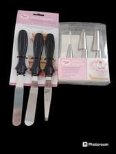 Image of Tala Set Of 3  Spatulas  And Tala STEEL Quality Icing Set 5 Nozzles +Free GIFT 