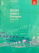 Image of Violin Scales and Arpeggios ABRSM Grade 3 Music Book Exam Prep from 2012