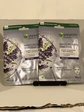 Image of 2 X Garnier SkinActive Moisture Bomb Sheet Mask Super Hydrating + Anti-Fatigue