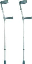 Image of Helping Hand Company Adjustable Elbow Crutch with Soft PVC Handle Height Adjust