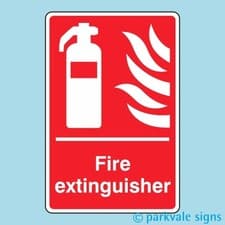 Image of Fire Extinguisher Sign