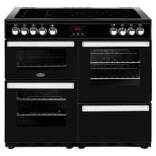 Image of Belling Cookcentre 100cm Electric Range Cooker With 5 Zone Black 100E