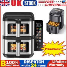 Image of 11L Dual Zone Digital Air Fryer Oven Cooker Oil Free LowFat Rapid Kitchen XXL