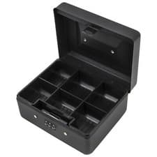 Image of TtS 6inch Metal Cash Box Combination Lock Deposit Steel Home Security Sturdy
