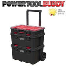 Image of Keter Stack Roll Modular Storage System Organiser Tool Case Toolbox Mobile Cart
