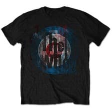 Image of The Who T-Shirt Distressed Target Logo Official Black New