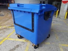 Image of 1100 litre drop front Door accessible wheelie bin plastic - brand new