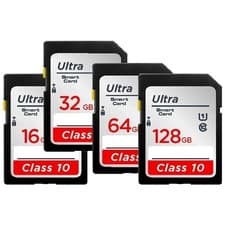 Image of Full Size Ultra SD Memory Card 32GB 64GB 128GB 256GB SDHC Class 10 For Cameras