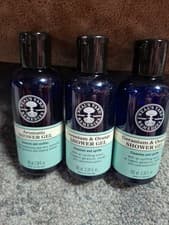 Image of Neal’s Yard Remedies Aromatic and Geranium & Orange Shower Gels 100ml x 3