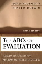 Image of The ABCs of Evaluation: Timeless Techniques for Program - Paperback NEW John Bou