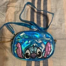 Image of Lilo & Stitch Girls Character Crossbody Bag, Blue