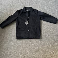 Image of Hugo Boss Mens NEW MODA COLLECTION Black jacket Medium  Leather