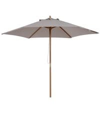 Image of Outsunny 2.5m Wood Garden Parasol Sun Shade Patio Outdoor Wooden Umbrella Canopy