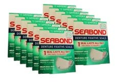 Image of 12x SeaBond Gum Denture Fixative Seals 15 Sea Bond Original UPPERS