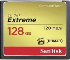 Image of SanDisk Extreme 128GB CompactFlash CF SDCFXSB-128G-G46 Camera Memory Card UDMA 7