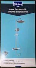 Image of Wickes Alure Round Thermostatic Mixer Shower - ChromeProduct code: 299680