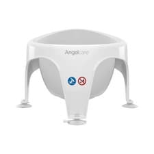 Image of New FREE POSTAGE Angelcare Soft Touch Baby Bath Seat grey/white UK SELLER