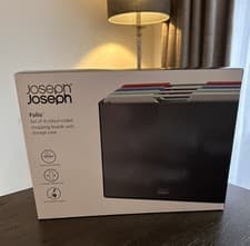 Image of Joseph Joseph Chopping Board Set Folio 4-piece in Coast Graphite 60214 Colour!