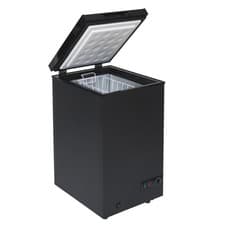 Image of SIA CHF100B/E 48cm Freestanding Slimline Compact Black Chest Freezer - GRADED