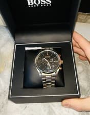 Image of Hugo Boss 1513755 45mm Silver Stainless Steel Men's Wristwatch