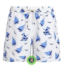 Image of RALPH LAUREN POLO Men’s Sail Boat Bear Swim Shorts RRP £105