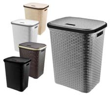 Image of LARGE LAUNDRY BASKET WASHING CLOTHES STORAGE HAMPER STYLE PLASTIC BASKET