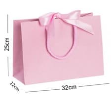 Image of Luxury Boutique Shop Ribbon Tie Gift Bags Rope Handle Event Bag Wedding Birthday