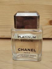 Image of CHANEL Paris Platinum Egoiste Mens Aftershave Lotion 75% Full Genuine